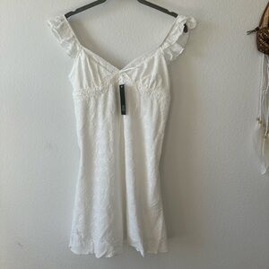 Wildfable Cream Laced dress